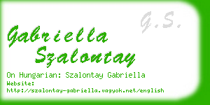 gabriella szalontay business card